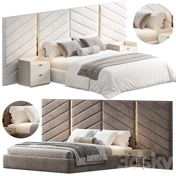 MASSIMO Bed by cazarina 3DS Max Model