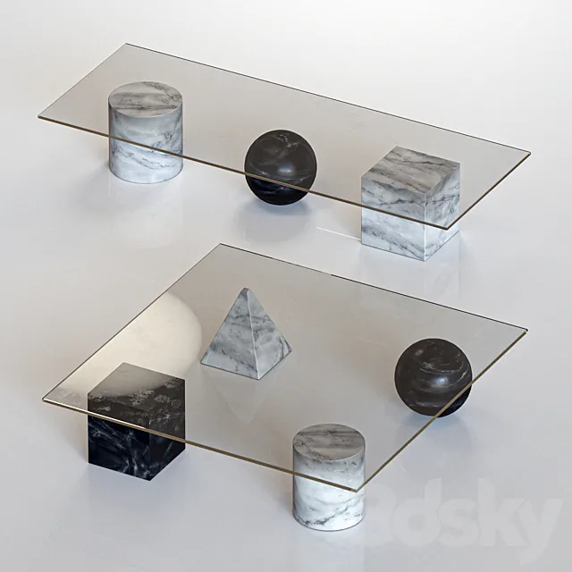 Massimo Vignelli Metafora Coffee Table 3DSMax File