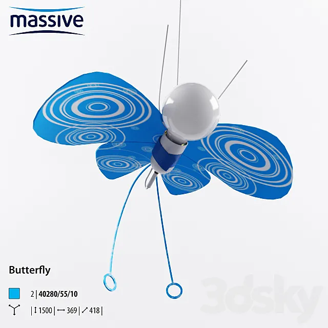 Massive 40280-55-10 BUTTERFLY 3DSMax File