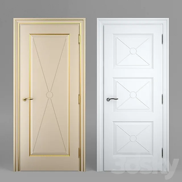 Massivstyle Interier Door Model 12 3DS Max Model