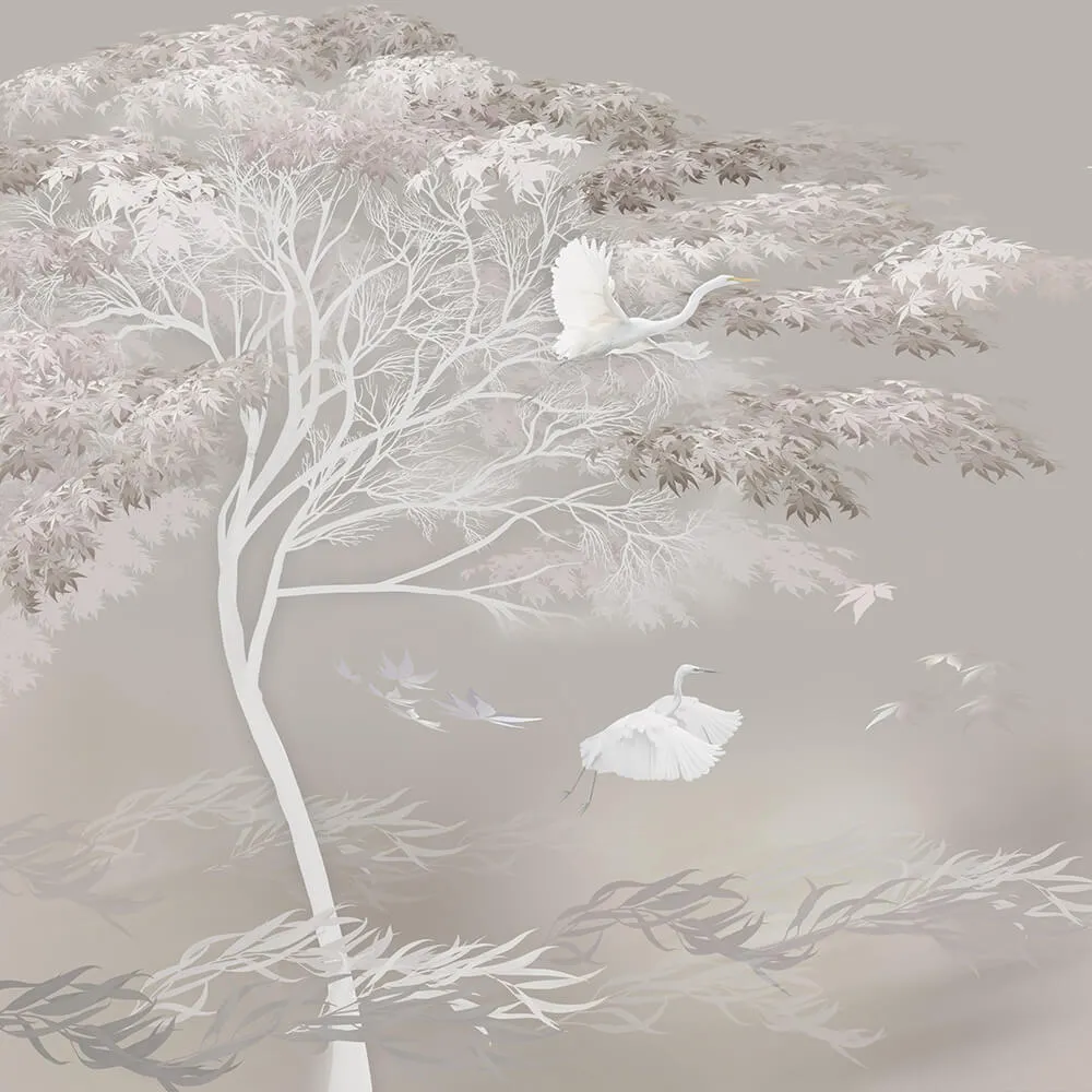 MasterFresok – Wallpaper Tree and cranes 3ds Max