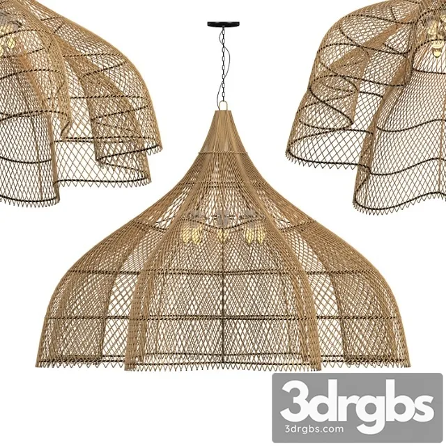 Matador wicker chandelier x-large