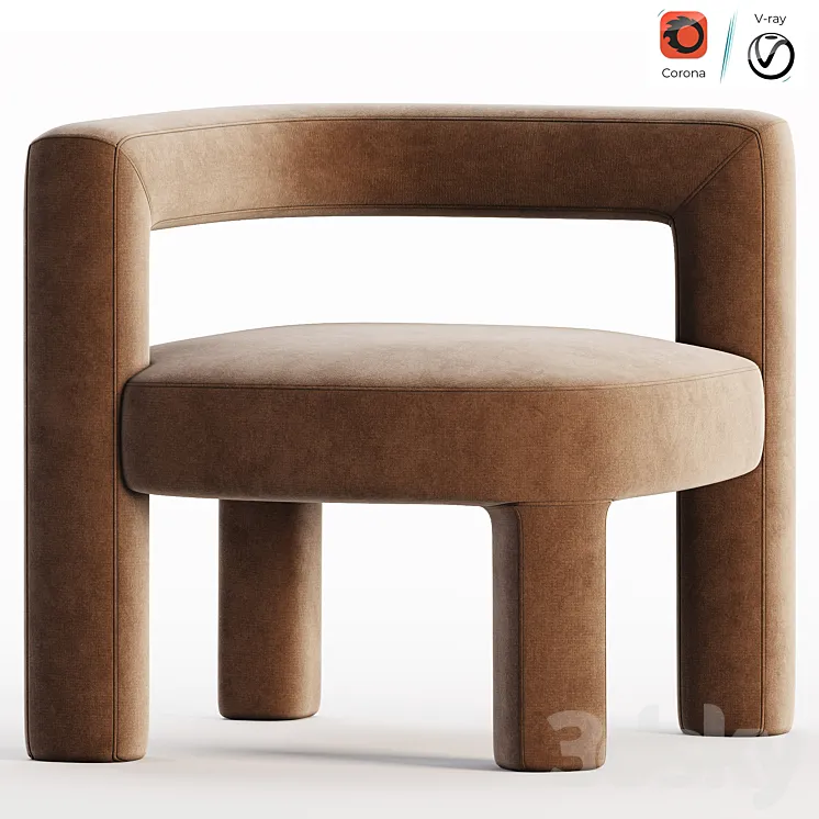 MATE LOUNGE Easy chair By grado design 3DS Max Model