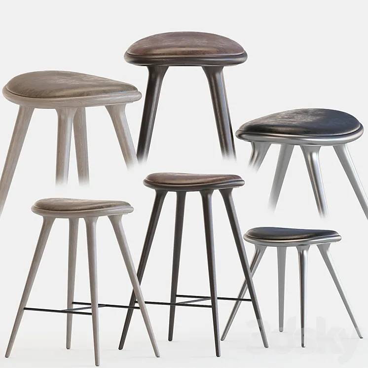 Mater stools by space copenhagen 3DS Max