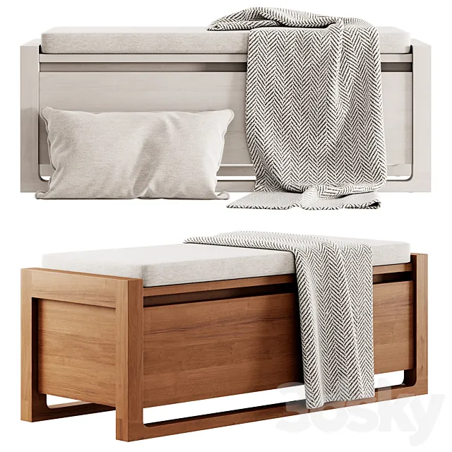 Matera Storage Bench Cushion by Design Within Reach 3DS Max Model