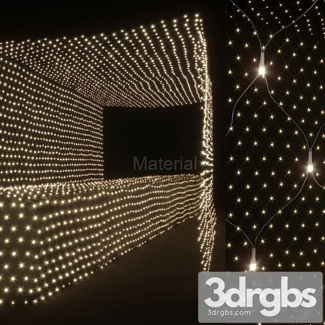 Material garland grid