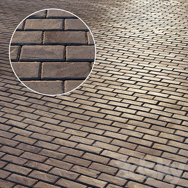 Material of paving slab 01 3DSMax File