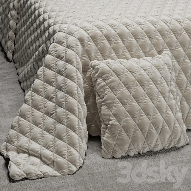 Material Quilted bedspread 3DSMax File