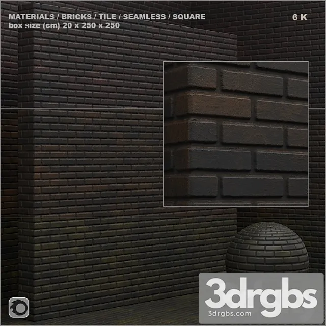 Material (seamless) – brick tile set 5 3dsmax Download