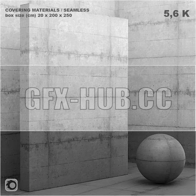 Material (seamless) – coating concrete plaster set 50 3dsMax Model