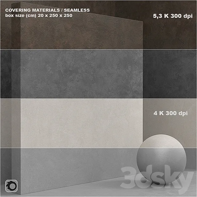 Material (seamless) – coating. concrete. plaster set 59 3DSMax File