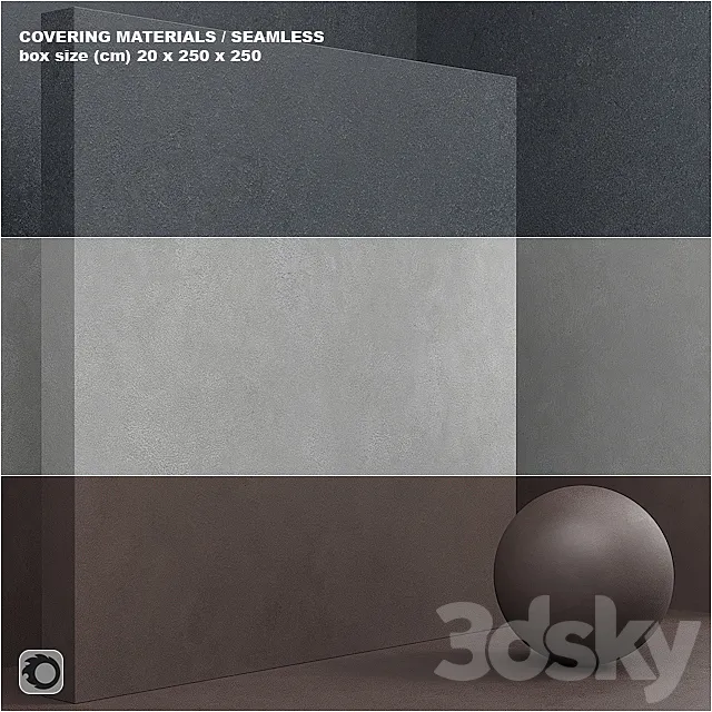 Material (seamless) – coating. concrete. plaster set 60 3DSMax File