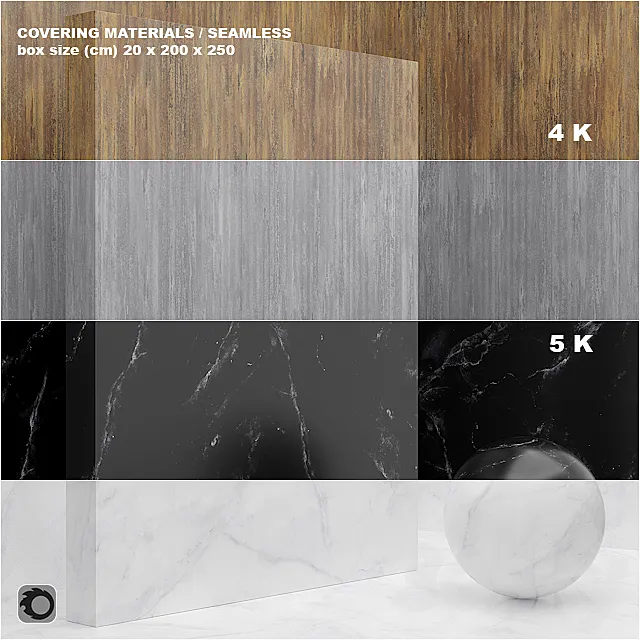 Material (seamless) – coating marble plaster set 45 3ds Max