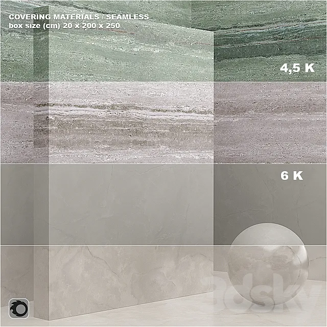 Material (seamless) – coating marble plaster set 47 3ds Max