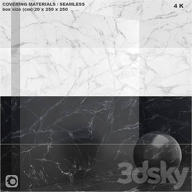 Material (seamless) – coating. marble. plaster set 57 3DSMax File