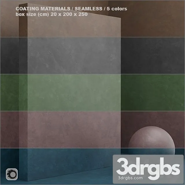 Material (seamless) – coating plaster set 32 3dsmax Download