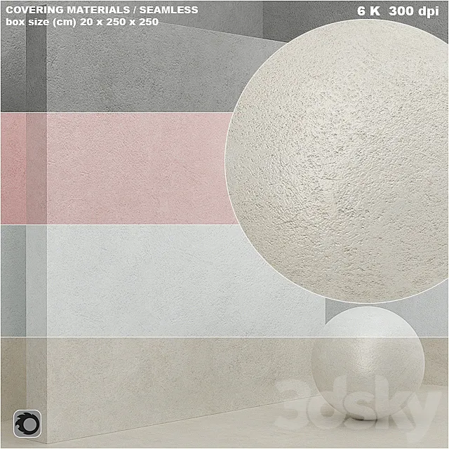 Material (seamless) – coating. stone. plaster set 56 3DSMax File