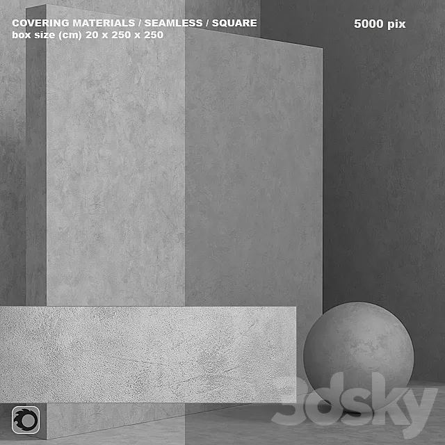 Material (seamless) – concrete plaster set 106 3ds Max