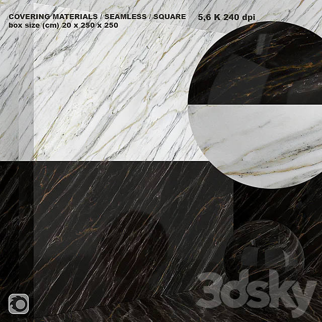 Material (seamless) – marble set 75 3DS Max Model