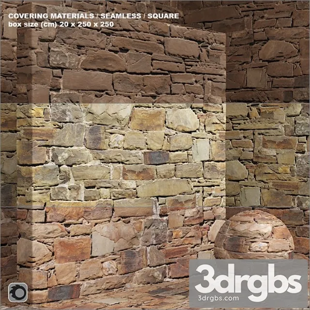 Material (seamless) – stone old masonry set 91 3dsmax Download