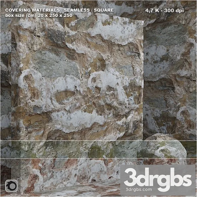Material (seamless) – stone plaster set 87 3dsmax Download