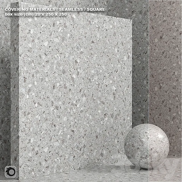 Material (seamless) – stone terrazzo quartzite set 122 3DS Max Model