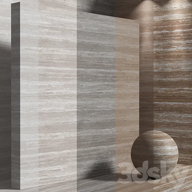 Material (seamless) – travertine stone set 189 3ds Max