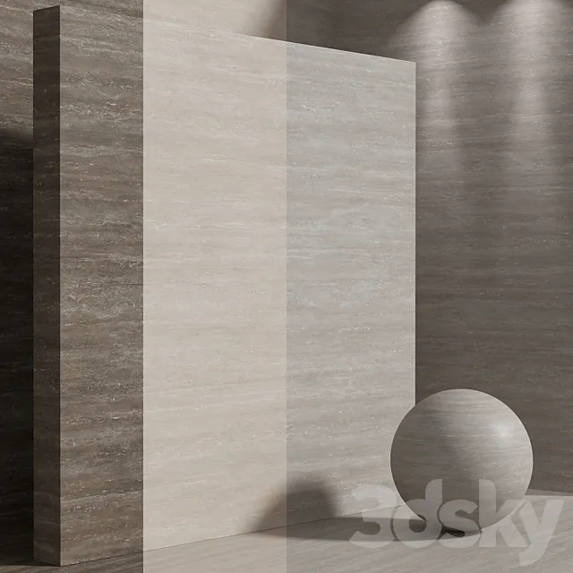 Material (seamless) – travertine stone set 192 3ds Max