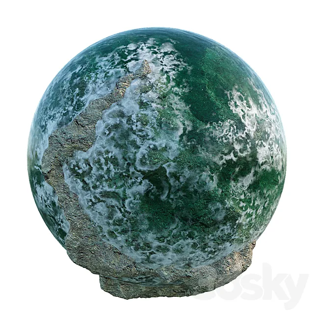 Material water with foam 3ds Max