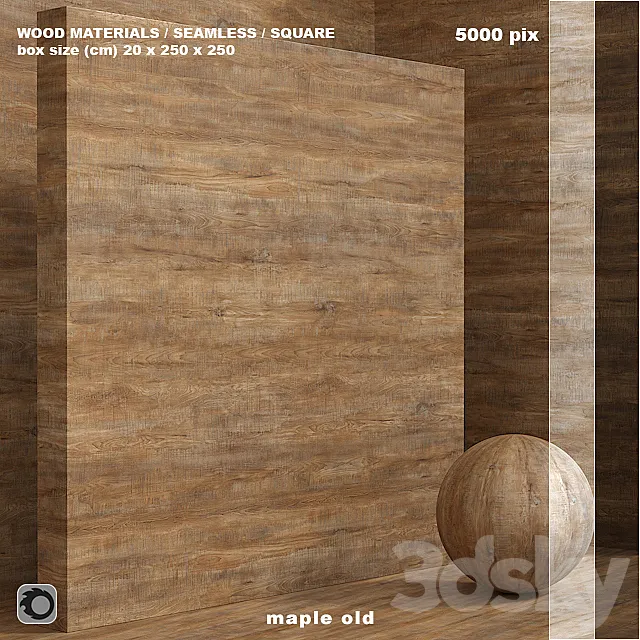 Material wood _ maple old (seamless) – set 78 3DS Max Model