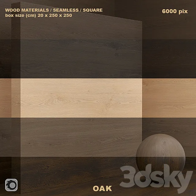 Material wood _ oak (seamless) – set 55 3DS Max Model