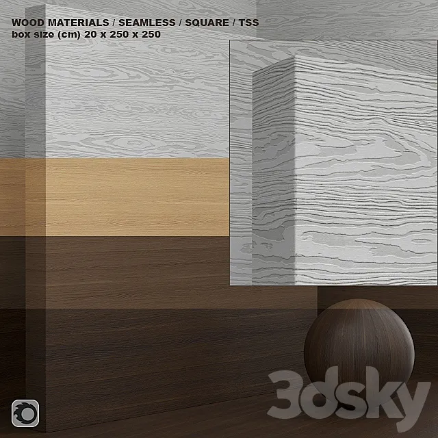 Material wood _ TSS plate CLEAF (seamless) – set 57 3DS Max Model