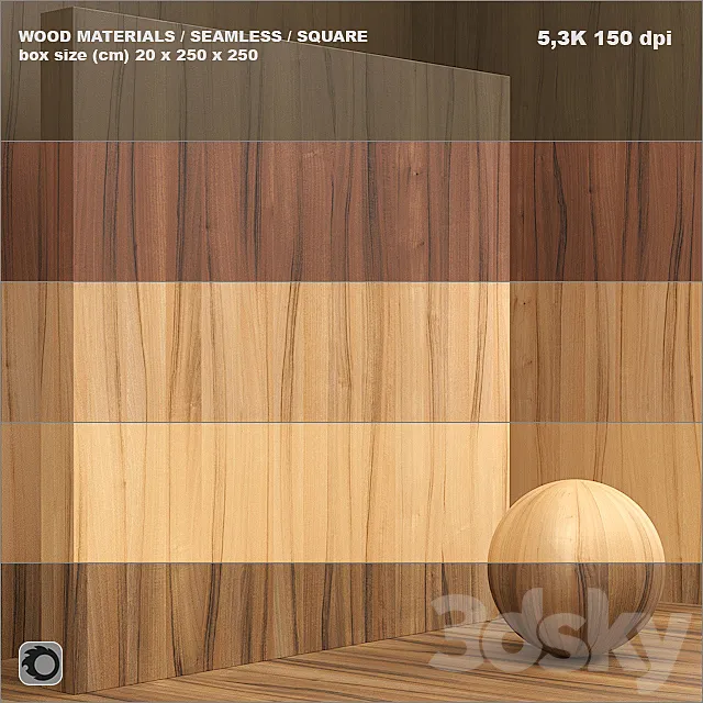 Material wood _ veneer _ (seamless) – set 31 3DS Max Model