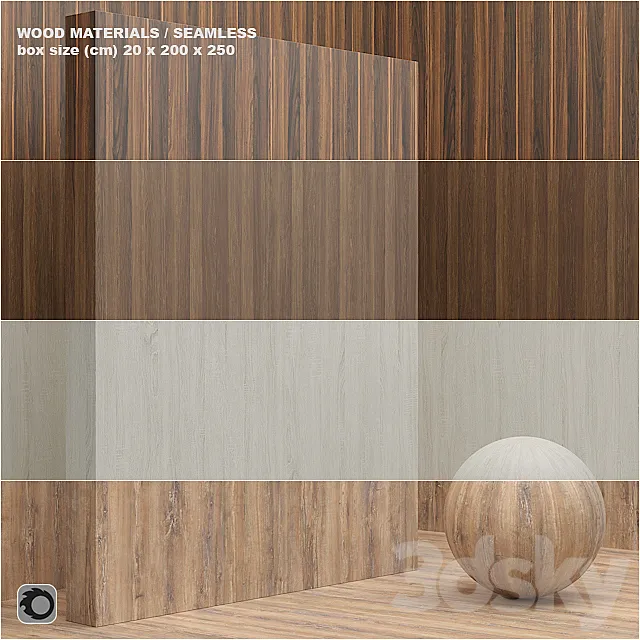 Material wood _ veneer (seamless) – set 11 3ds Max