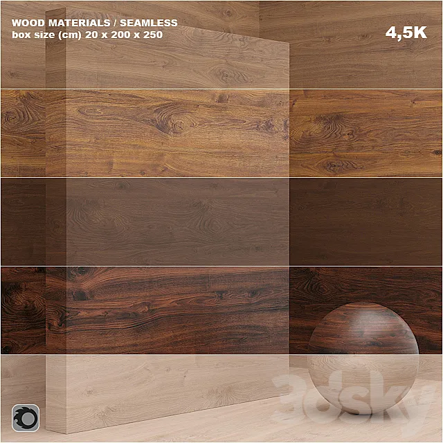 Material wood _ veneer (seamless) – set 25 3DSMax File