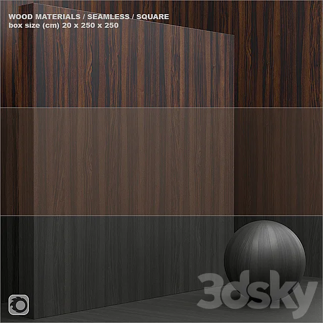 Material wood _ veneer (seamless) – set 37 3DSMax File
