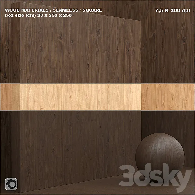 Material wood _ veneer (seamless) – set 44 3DSMax File