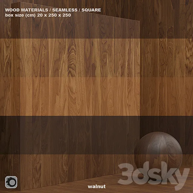 Material wood _ veneer (seamless) – set 46 3DSMax File