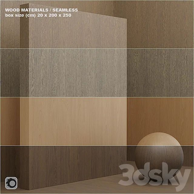 Material wood _ veneer (seamless) – set 8 3ds Max