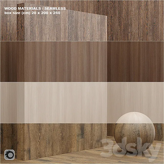 Material wood _ veneer (seamless) – set 9 3ds Max