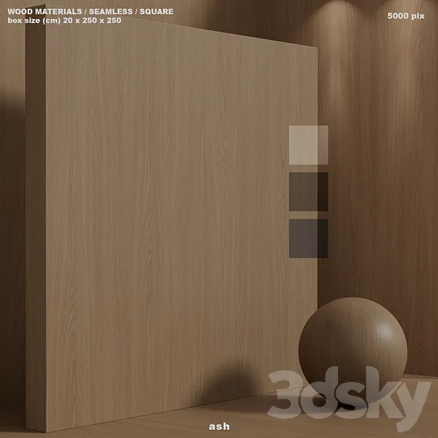 Material wood (seamless) ash – set 150 3DS Max Model