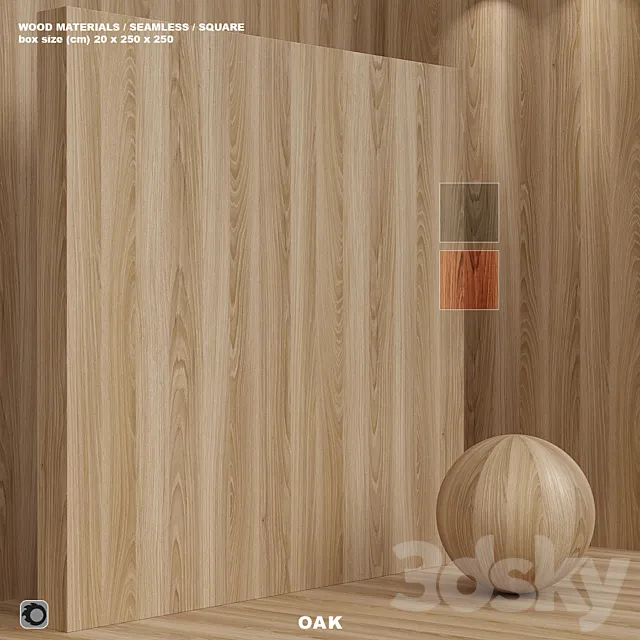 Material wood (seamless) oak – set 109 3DS Max Model