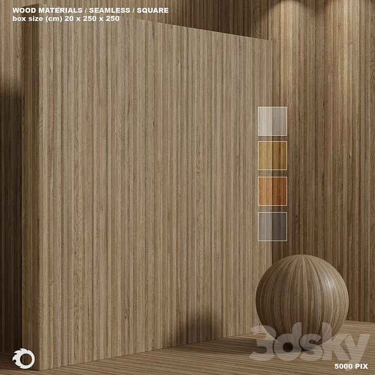 Material wood (seamless) oak – set 130 3DS Max Model
