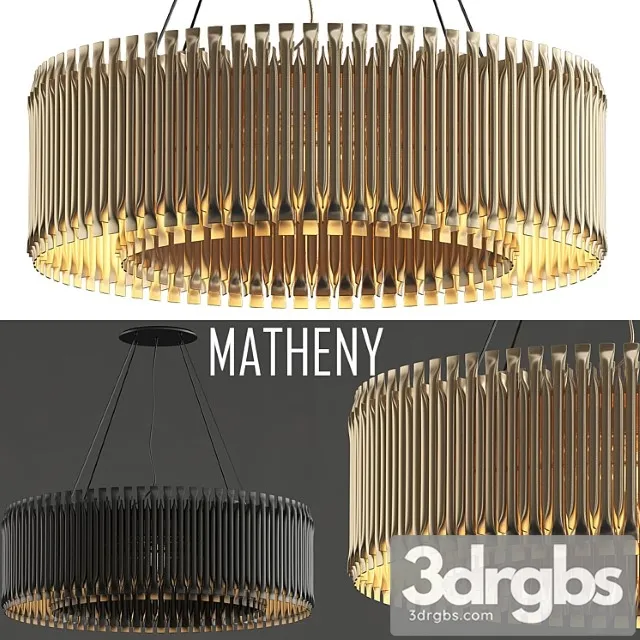 Matheny chandelier by delightfull gold 3dsmax Download