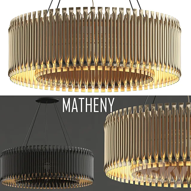Matheny Chandelier By Delightfull Gold 3ds Max