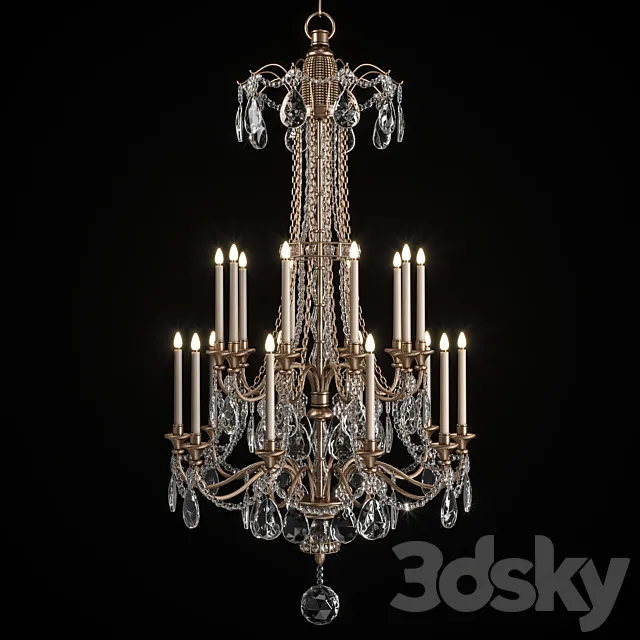 Mathieu Lustrerie: Louis XVI 99974-15CDR 3DS Max Model