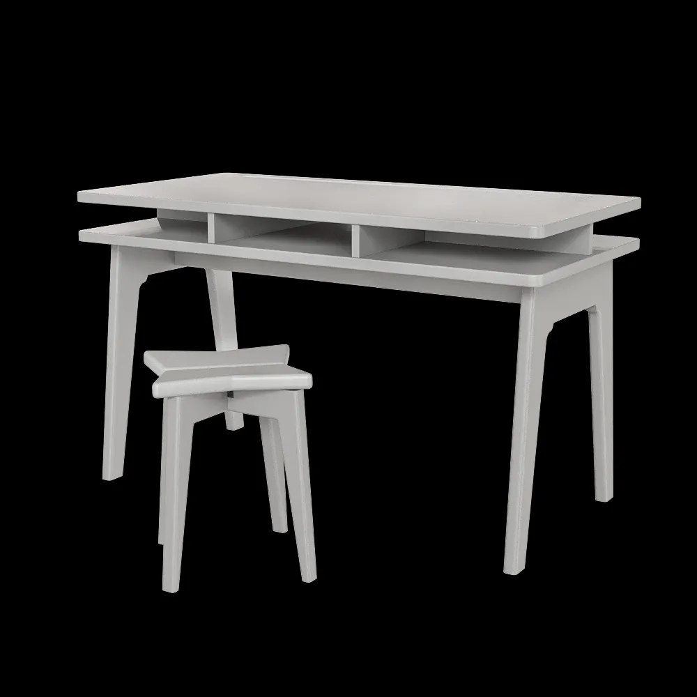 Mathy By Bols – Desk with stool Madavin 3ds Max