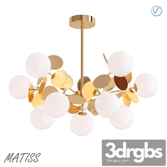 Matiss chandelier gold