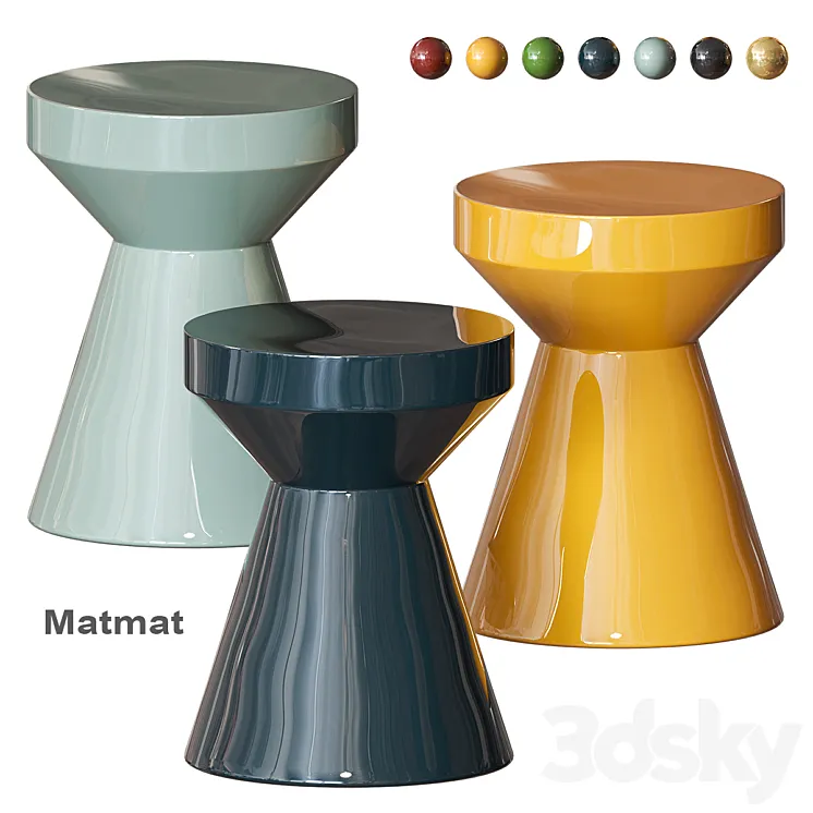 Matmat Ceramic sofa table La redoute 3DS Max Model