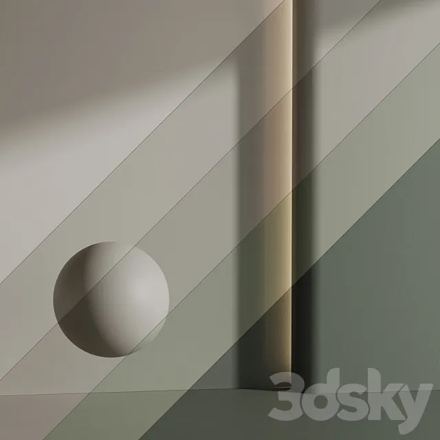 Matte wall paint 002 3DS Max Model